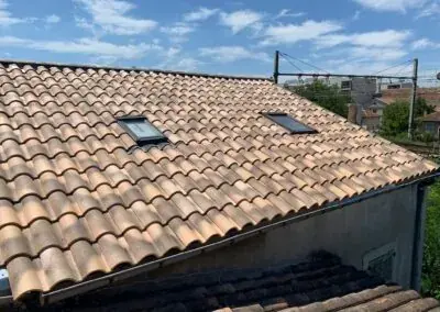 Mise hors d'eau d'un toit après intempéries
