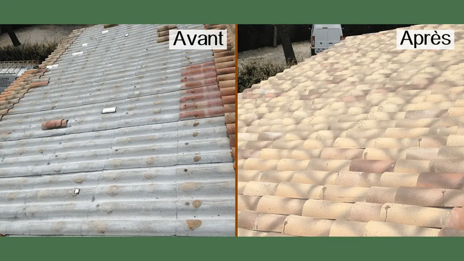 Chantier de rénovation de toiture dans le Vaucluse